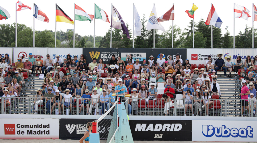 Madrid se llena de arena y vibrará con el mejor vóley playa